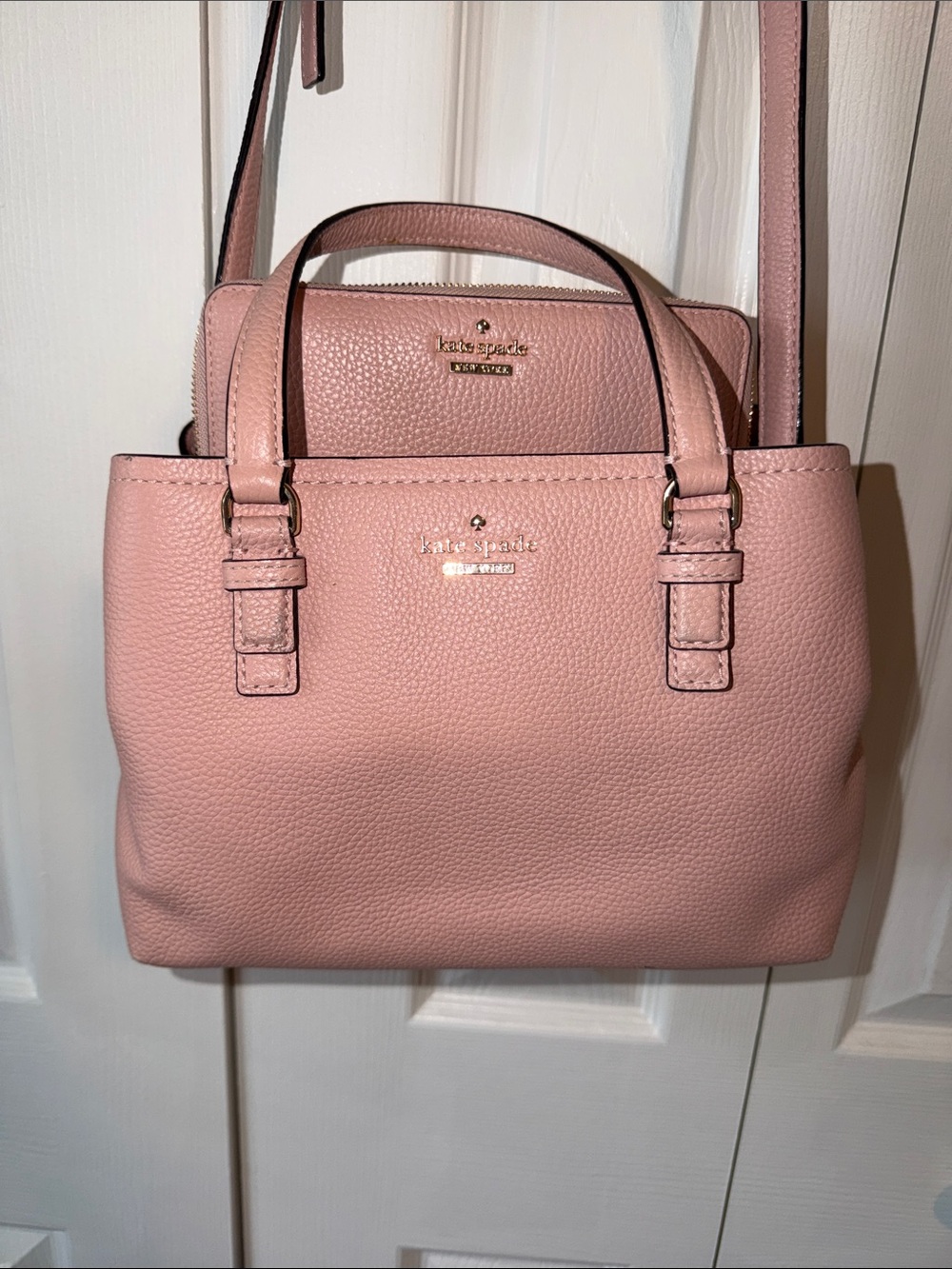 kate spade blush pink purse + matching wallet